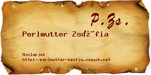 Perlmutter Zsófia névjegykártya